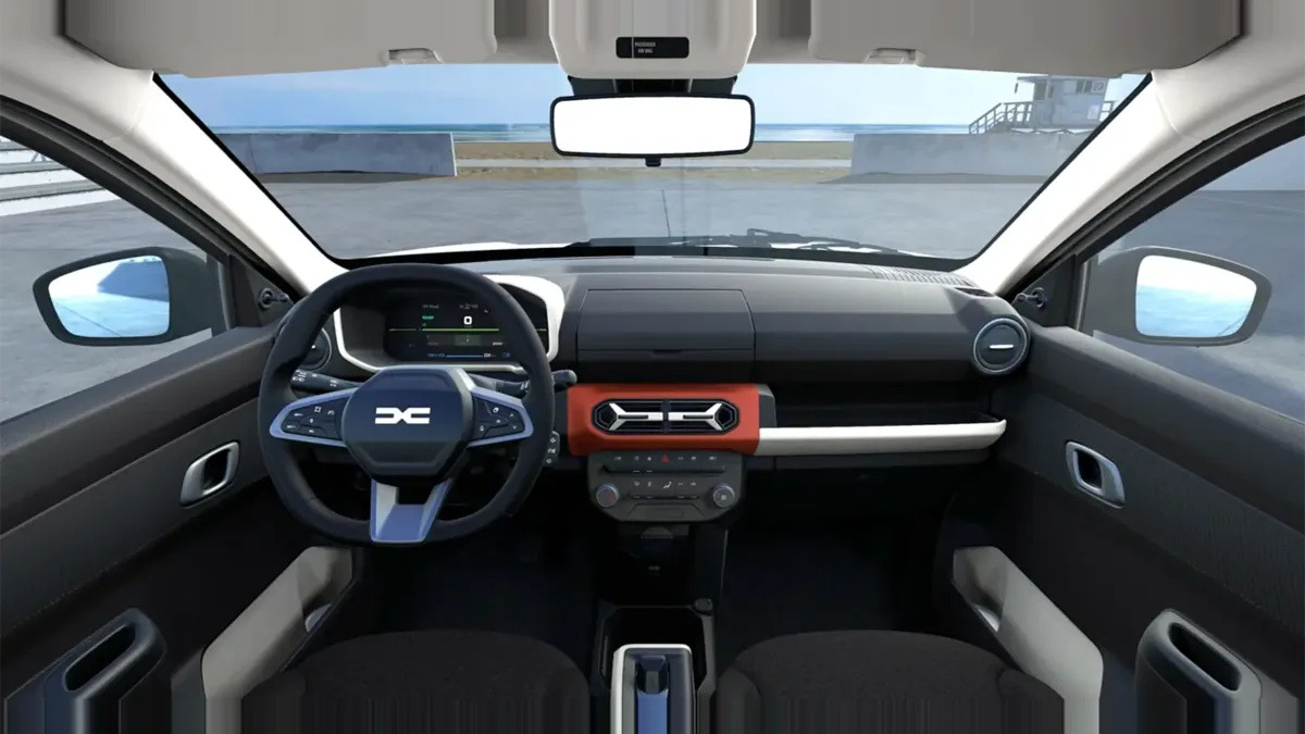 Dacia Spring Expression Electric 33kW (45CV) en renting barato — Delantera