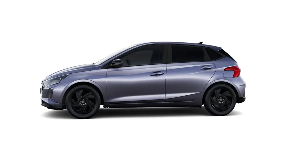 Hyundai i20 1.0T Black Line 90cv MY26 en renting barato — Lateral