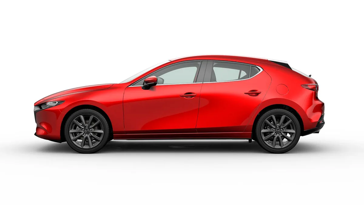 Mazda 3 2.5L e-Skyactiv G MHEV 140CV 6AT Centre-Line RD en renting barato — Lateral