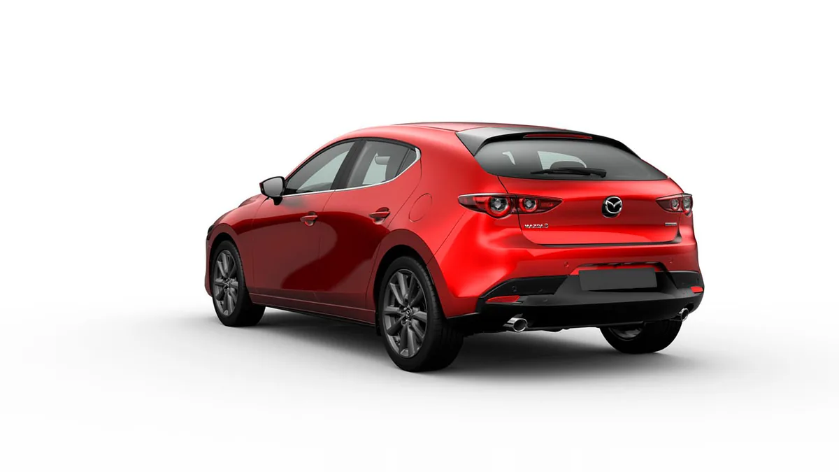 Mazda 3 2.5L e-Skyactiv G MHEV 140CV 6AT Centre-Line RD en renting barato — Trasera