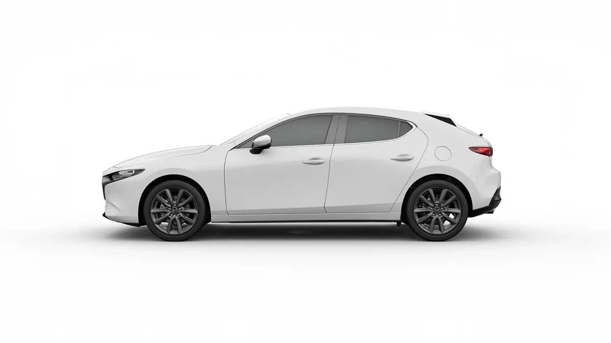 Mazda 3 2.5L e-Skyactiv G MHEV 140CV 6MT Prime-Line en renting barato — Lateral