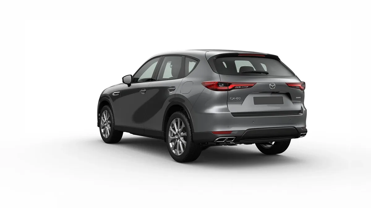 Mazda CX-60 e-Skyactiv D MHEV 8AT RWD Exclusive-Line en renting barato — Trasera