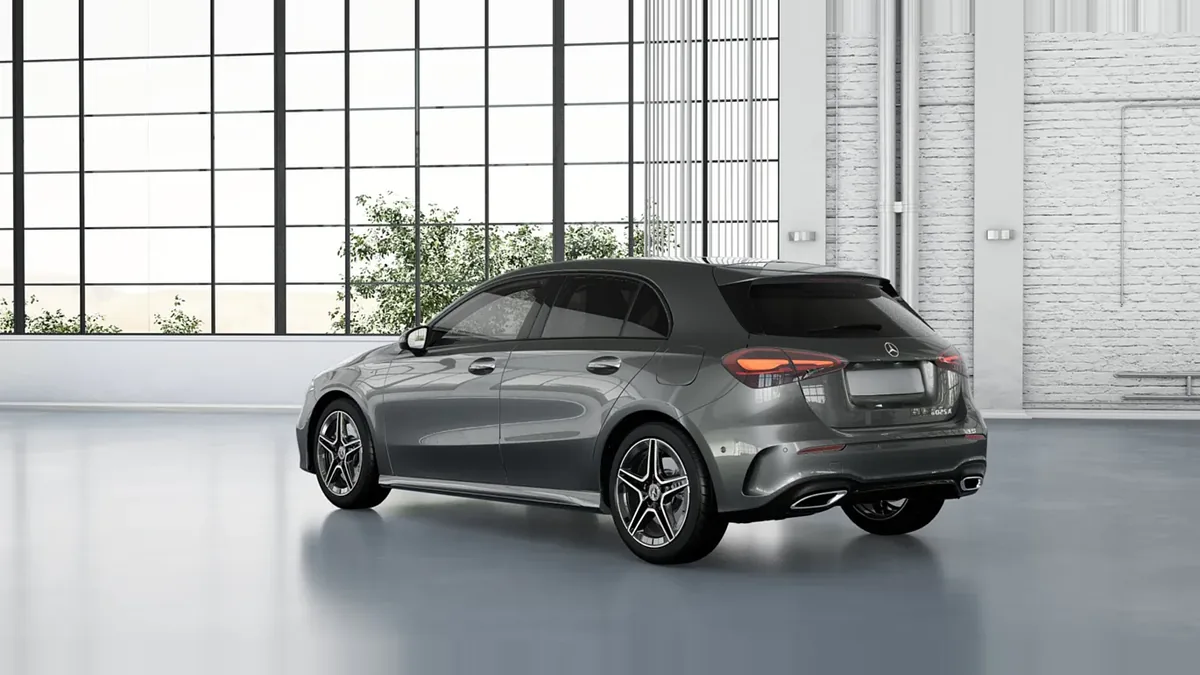 Mercedes-Benz CLASE A 250 e con tecnología híbrida EQ en renting barato — Lateral