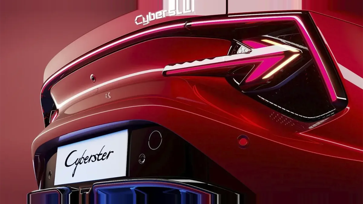 MG Cyberster Trophy Single Motor en renting barato — Trasera