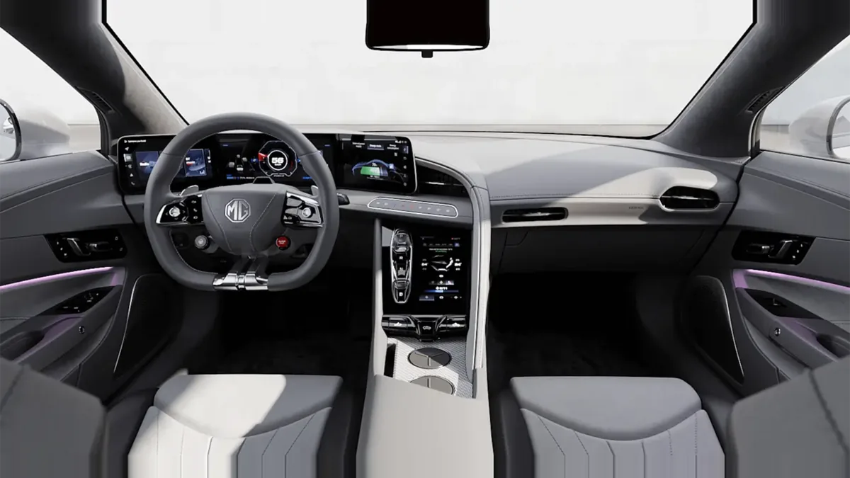 MG Cyberster Trophy Single Motor en renting barato — Interior