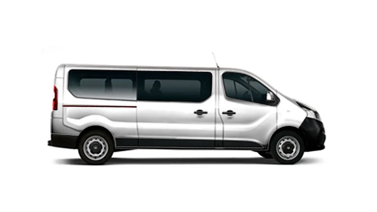 Nissan Primastar Combi 9 L2H1 N-Connecta 150CV II en renting barato — Delantera
