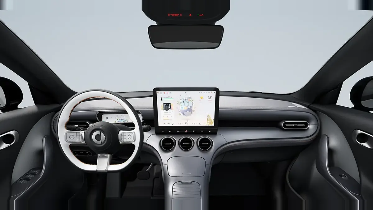 smart #3 Pro en renting barato — Interior