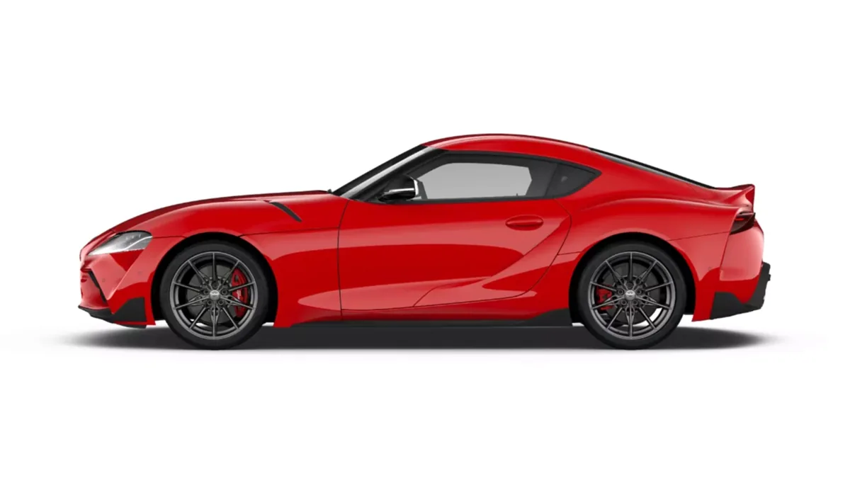 Toyota GR Supra 3.0T 250kW (340CV) Performance AT8 en renting barato — Lateral